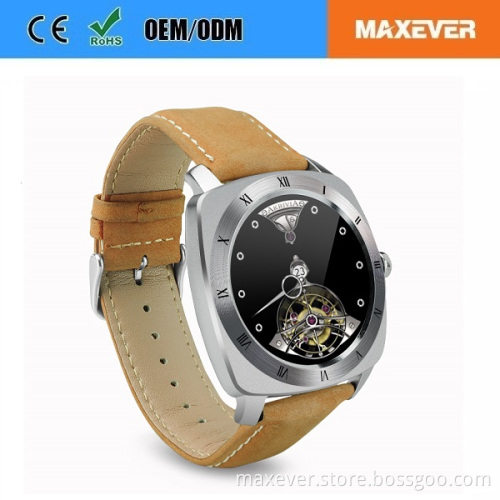 MTK2502C Bluetooth Waterproof Heart Rate Monitor Compatible with Andriod and IOS IPS Round Touch Screen DM88 Smart Watch